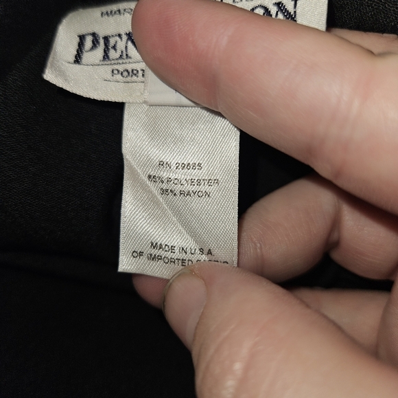 Pendleton Womans Black Long Sleeve Blouse Size 18w - Picture 13 of 13